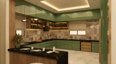 interior for kitchen and dinning area