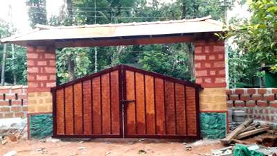 bamboo roofing and gate