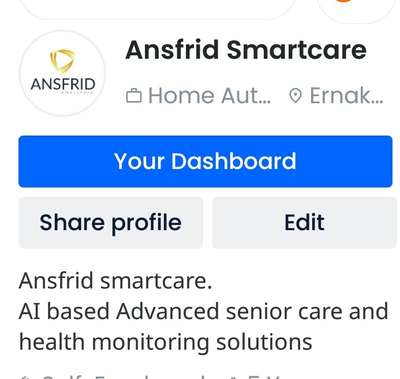 Hello Kolo users.
This is the official handle of Ansfrid Smartcare Pvt Ltd.

Pioneers in AI based  advanced  senior care and health monitoring solutions,Ansfrid can be very much a partner to #Architects #Builders #Condos  #Engineers  #CivilEngineers  #Homemakers etc.

This is a trial post and we will update our good and services on a frequent basis.
#AnsfridSmartcare