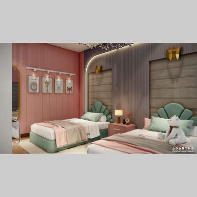 INTERIOR DESIGN-KIDS BEDROOM
#luxury_interior #interiordesign #3dview  #kidsroomdesign  #kidsbed  #bedroom3d  #spotlight  #ledlight  #WallPainting  #fabricbed  #linearlighting  #sidetable  #3dinterior#kidsbedroom #bedroomdesigns 
#bedroominterior#bedroomideas#study#studytable#wardrobe#kidsroomdesign #wallpaneling #chandelier#falseceiling  #walldecors#architecture #architecturedesign #residentialinteriors