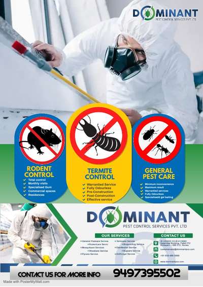 #pestcontrol  #dominantpestcontrol  #Anti-Termite  #cockrochescontrol  #allkeralapestcontrol  #reliable  #warrantied  #odourless