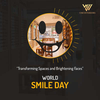 Bringing Smiles to Every Space, Every Day! 😃 Happy World Smile Day from UMI Interiors!😊✨ #SmileWithStyle #InteriorMagic 
.
.
.
#umiinteriors #Interiors #interiordesign #homedecor #interiorstyling #interiordecor #luxury #interior #interior4all #interiorlovers #interiorarchitecture #interiordesigns #interiorideas #residentialdesign #commercialinteriors #officeinteriors #hospitalityinteriors