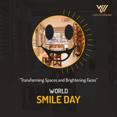 Bringing Smiles to Every Space, Every Day! 😃 Happy World Smile Day from UMI Interiors!😊✨ #SmileWithStyle #InteriorMagic 
.
.
.
#umiinteriors #Interiors #interiordesign #homedecor #interiorstyling #interiordecor #luxury #interior #interior4all #interiorlovers #interiorarchitecture #interiordesigns #interiorideas #residentialdesign #commercialinteriors #officeinteriors #hospitalityinteriors