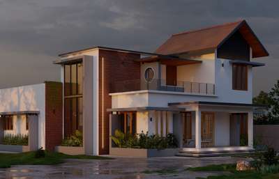 3bhk home @ trivandrum 

 #ContemporaryHouse  #construction  #residentialbuilding #designing