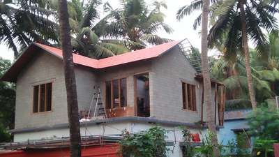 Nano ceramic roofing tile of 500gm wt. work in Kasaragod