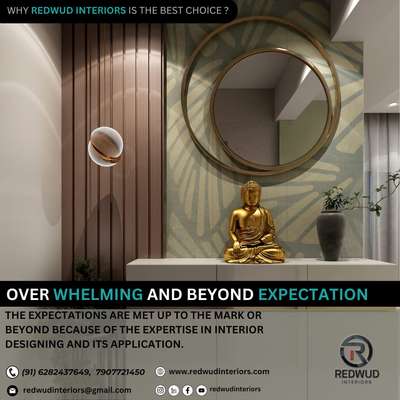 "Transforming Spaces, Elevating Lives"
Welcome to Redwud Interiors, where design dreams come to life. Explore our world of captivating interiors."

Ring us for free consultation

📞+91-6282437649
📞+91-79077 21450
 
#interiordesigner #interiordecor
#homedecor #interiorstyling #interiorinspiration #homeinteriors
#decoratingideas #interior123 #interiorforinspo #designinspiration
#decorcrushing  #interiortrends
#homestyling #interiorgoals
#interiorandhome #interior125
#interiordetails #decorlovers
#dreamhome #homedecorating