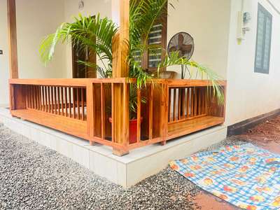 sit out bench   
metal frame &wood