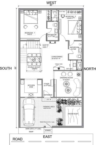 house plan 55'x30'
#houseplans #FloorPlans #30x55 #floorplanning #2BHKHouse #3BHKHouse #nakshadesign #nakshamaker #EastFacingPlan #WestFacingPlan