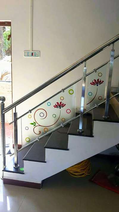 stainless steel railing with glass design
do you want contact us 9870942577,@nextinfabrication
 #GlassHandRailStaircase  #Railings  #stainless #steel