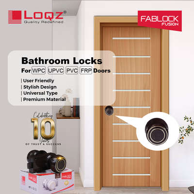 Bathroom Lock for PVC UPVC WPC and FRP Doors  #BathroomFittings  #bathroomdoorlock  #pvcdoorlock  #plasticdoorlock