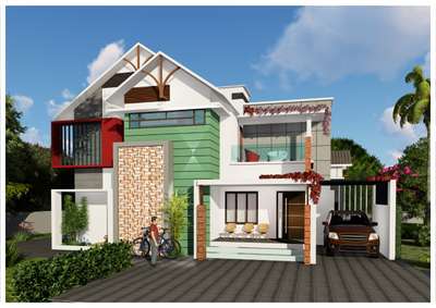 Residence at Calicut
Area - 2000 sft 
4bhk