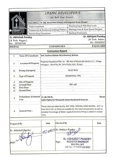 Bank Estimate reports for loans  #bankloansanction #detail_estimate #estimateforbank #valuation #estimation #civilconstruction