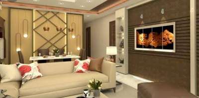 Living Hall Interior At Omaxe City Indore #InteriorDesigner #LivingroomDesigns #LivingRoomPainting