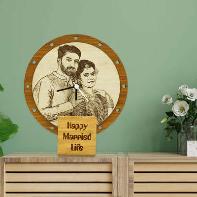 Personalize Photo Engraved Standee Clock Gift

#HomeDecor #clock #WallDecors #wallclocks