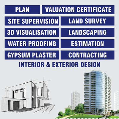 please contact 
submission - 4 / sq.ft
supervision - 5% 
valuation - 2000
water proofing consulting