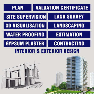 please contact 
submission - 4 / sq.ft
supervision - 5% 
valuation - 2000
water proofing consulting