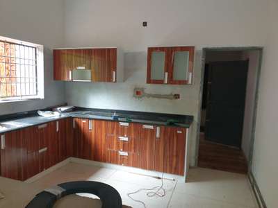 modular kitchen with marine ply and laminate