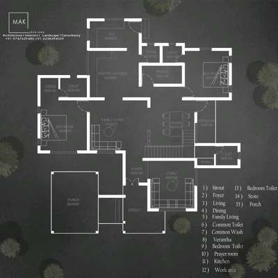 Ground floor plan 
2Bhk home plan  #FloorPlans  #2bhkplan   #KeralaStyleHouse  #Architectural&Interior