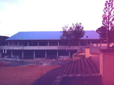Auditorium roofing for St.Francis Assissi church Mulanthuruthy.