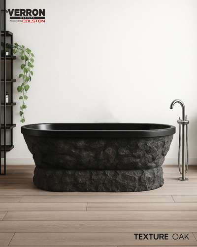 Texture OAK stone looks bathtub from #VERRON designs powered by #COLSTON