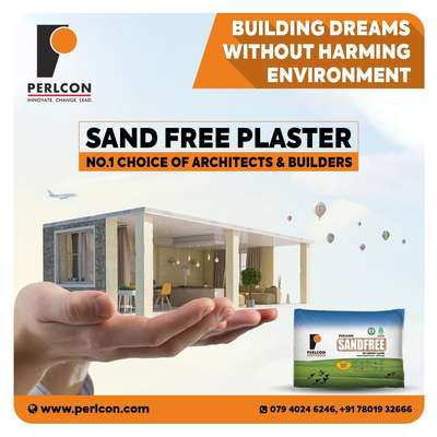 IGBC approved SandFree Eco Friendly  Green building plaster for Internal & External walls. 
Sandfree & Self Curing.
Crack Free.
Efflorescence Free.
Light Weight.
Saves Primer & Putty
Approved by EMC - Kerala Govt.
GCC Countries approved.
Over 400 projects across kerala.
Visit - www.perlcon.com or Call us at 9895599977.
