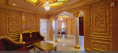 Royal theme interior @ kannur. 3bhk flat.
