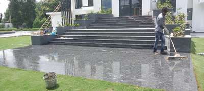 granite stone flooring & staircase