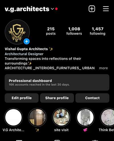 Follow us on instagram @v.g.architects