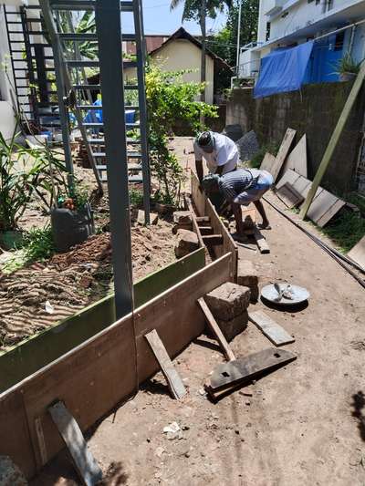 compound wall foundation work