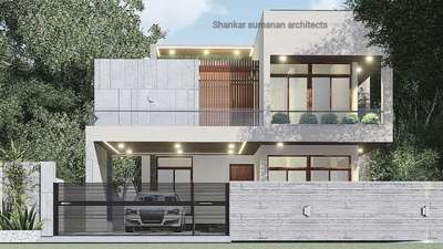 2000 Sqft house 
contemporary design for 4bhk villa
 #architecturedesigns #KeralaStyleHouse #trendingdesign #Minimalistic #shankarsumananarchitects #attingal #project #frontElevation #architectsinkerala #kerala_architecture #tips