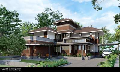 Residence at chelari
2100 sq.ft | 4BHK | 
#traditional #home #tropical design #contemporary