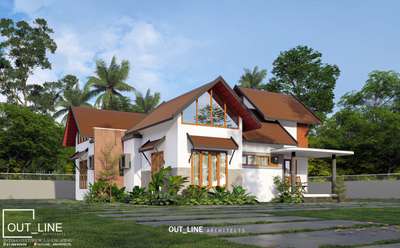 Tropical house |പ്രകൃതിയോട് ചേർന്ന ഒരു കുഞ്ഞു സ്വപ്നം ❤️ #veeddesign #HouseDesigns  #ElevationHome