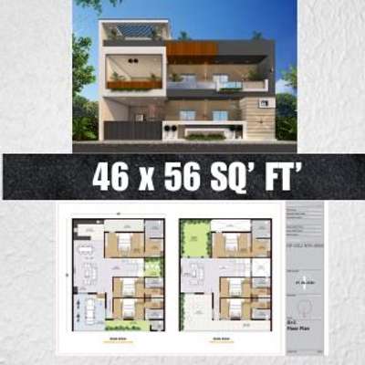 ✨ Modern 46x56 House Plan ✨

Looking for a spacious and stylish home design? This 46 x 56 sq ft modern house plan is the perfect blend of functionality and luxury.

🏠 Key Highlights:
✔️ Contemporary elevation design with premium finish
✔️ Well-planned interiors for maximum space utilization
✔️ Spacious bedrooms with attached bathrooms
✔️ Open living & dining area for a grand feel
✔️ Balcony & terrace spaces for relaxation
✔️ Perfect for medium to large families

This plan ensures a modern lifestyle with all comforts while maintaining a classy design.

📐 Plot Size – 46 x 56 sq ft
🛏 Bedrooms – Multiple spacious rooms
🚗 Parking – Ample car parking space

👉 If you are planning to build your dream home, this design can be your inspiration!

#HousePlan #ModernHouseDesign #HomeElevation #DreamHome #HouseConstruction #46x56House