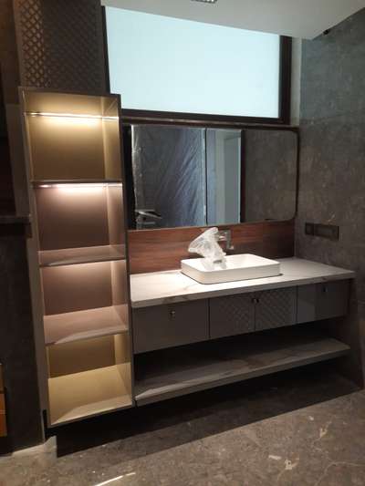 bathroom vanity area