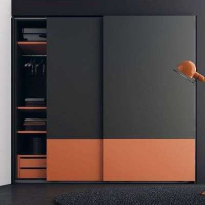 *Modular Wardrobe*

Meterial: Wooden
Appearance: Modern
Colour: Black & Orange
Surface Finished: Pu Polish
Door Type: Sliding Door
Dimensions: 9'x10'
Design: Customized

If you need modular kitchen & wardrobe call me 9783289312