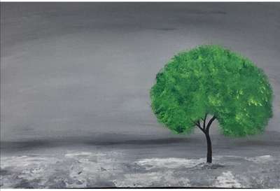 Life of tree-acrylic painting