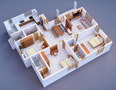 3d plan 🌳🌴 #3DPlans  #3Dfloorplans  #3dsection  #sectionplan  #3dplan  #FloorPlans  #budjecthomes  #rathin
 #rathinkuppadan
