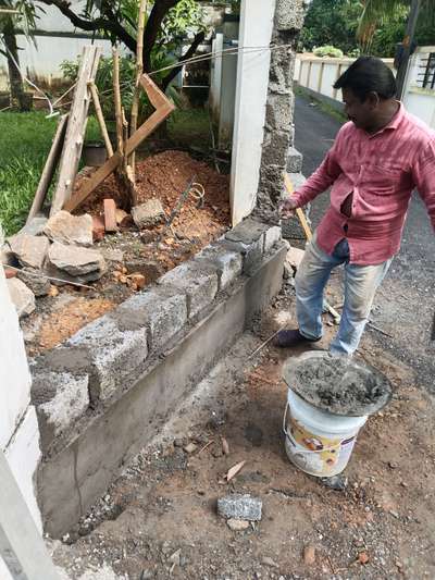 compound wall renovation work ar Aluva