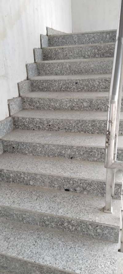 stair case granite stone fixing