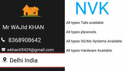 NVK.  All types plywoods available All tails available 
All types SS ms hardware Available

All types Hardware Available hai