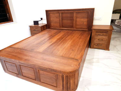 #WoodenBeds  #6×5 
 #teakwood  #boxtype