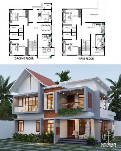 Home plan and elevation