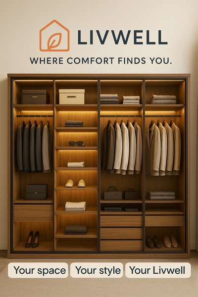 Every home tells a story — this one speaks of simplicity, warmth, and elegance.
From sleek kitchen finishes to a functional wardrobe, every detail is designed to make living beautiful.
🏡 Designed & executed by LivWell
#LivWellInteriors #KitchenInspiration #WardrobeGoals #HomeInteriors #keraladesigns