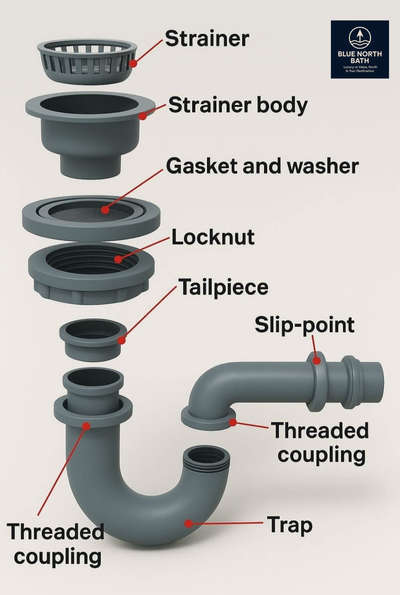 🔧 Know Your Plumbing – Kitchen Sink Drain Parts Explained
 #drainage  #drainagesystem  #drainagesolutions  #drainagesolutions