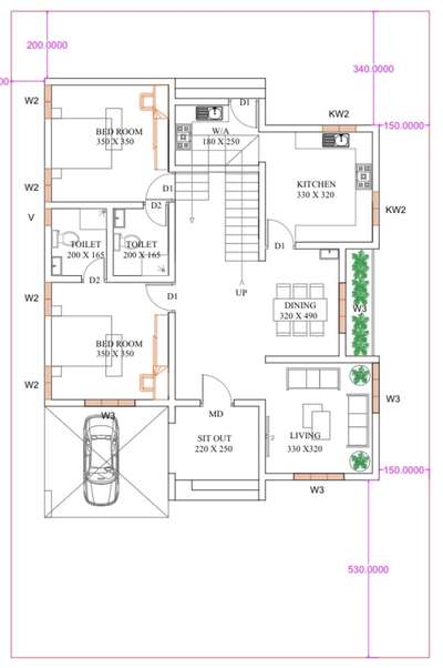 #HouseDesigns #2DPlans #2ddesigning #4BHKPlans