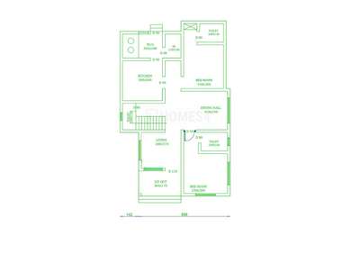 2d plan                                      client name:sameera  location :chemmarathur, calicut      sqft1500                                    2bhk             #2dDesign  #2BHKPlans  #2bhk