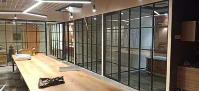 slim profile aluminium partition 550rs per square feet