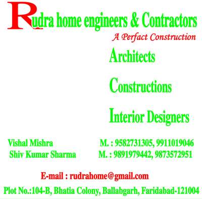 rudra home engineering contractor ( construction work)