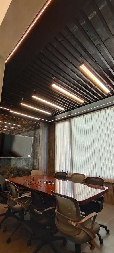#conferenceroom #boardroom #WindowBlinds #blinds #tiles #walltiles #CelingLights #profilelights