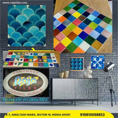 handmade Ceramic wall tiles